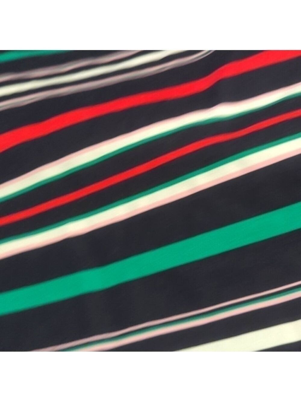 Talbots Petite Striped Skirt Navy Blue Pink Green Size 14 - Picture 3 of 9